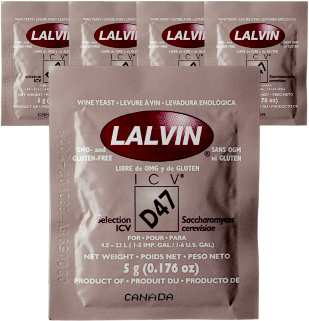 라빈 LALVIN D47(5g) 5개 와인 미드 막걸리 효모