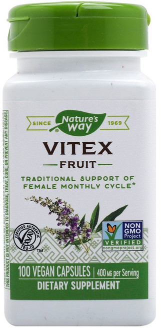 Nature's Way 然萃維 女性聖潔莓400mg素食膠囊, 100顆, 1罐