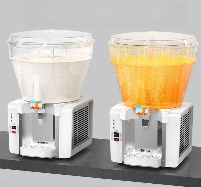 식혜기계 냉장 디스펜서 주스 냉각기 냉음료 섞어주는, 50L 스프레이형 이중뚜껑 보증 B