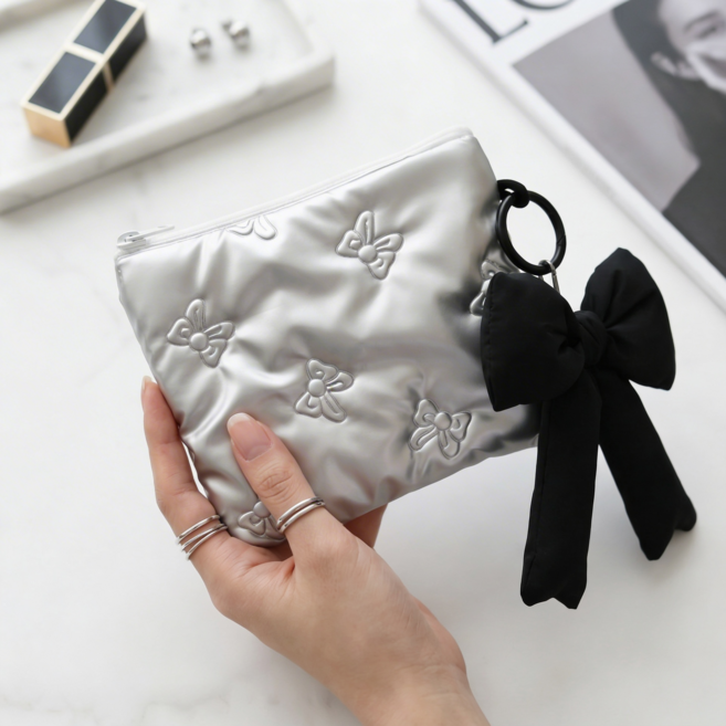 LIVENA 실버 파우치 리본 세트