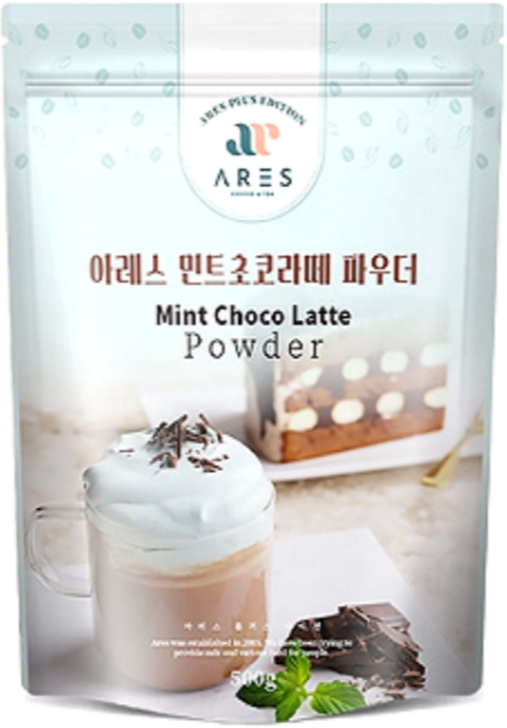 아레스 민트초코 라떼 파우더, 7개, 500g, 1개입