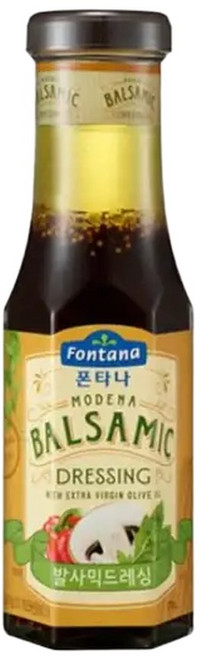 폰타나 발사믹 드레싱 270g X 3개맛있는식초그레이즈글레즈발효비네거비니거요리소스블레이즈, 1개