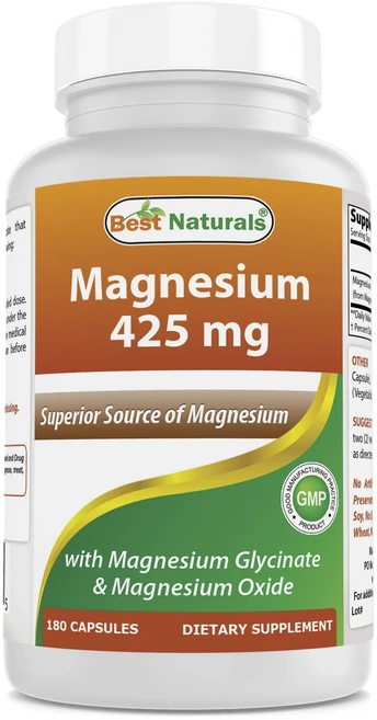 베스트네츄럴스 마그네슘 425mg 캡슐, 180정, 1개 - 쿠팡