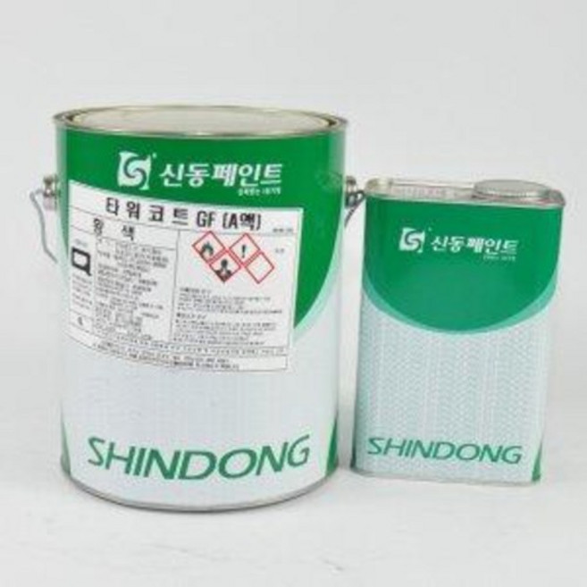 신동페인트 타워코트 에폭시 바닥용 하도 투명 4L, 1세트