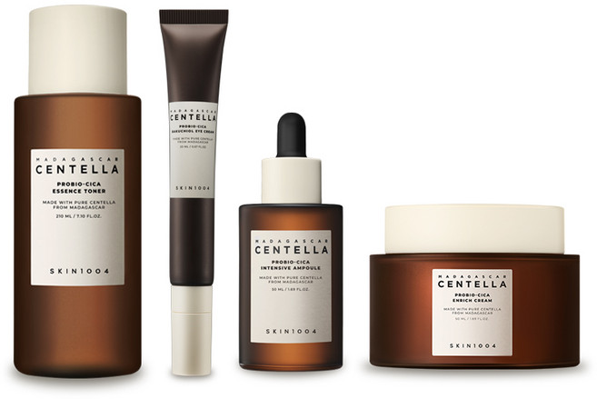 스킨1004 마다가스카르 센텔라 프로바이오시카 4종(토너 + 아이크림 + 앰플 + 크림), 1개