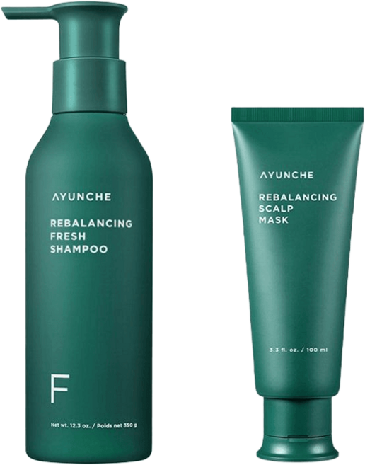 아윤채 리밸런싱 샴푸&마스크 2종 세트 (샴푸 350g + 마스크 100ml), 리밸런싱 모이스처 샴푸+마스크