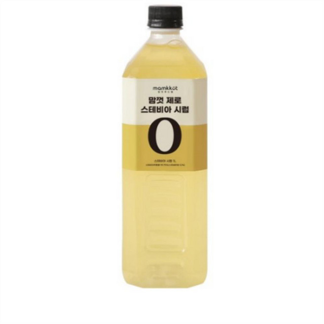 맘껏푸드랩 우리꽃연구소 맘껏 제로슈가시럽 스테비아, 8개, 1L