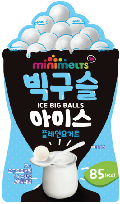 미니멜츠 빅구슬 플레인요거트8, 12개, 63ml