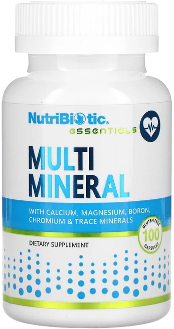 효과가좋습니다 NutriBiotic 에센셜 멀티 미네랄 글루텐 무함유 캡슐 100정 고급영양제, NutriBiotic에센셜멀티미네랄글루텐무함유캡슐100, 1개 - 쿠팡