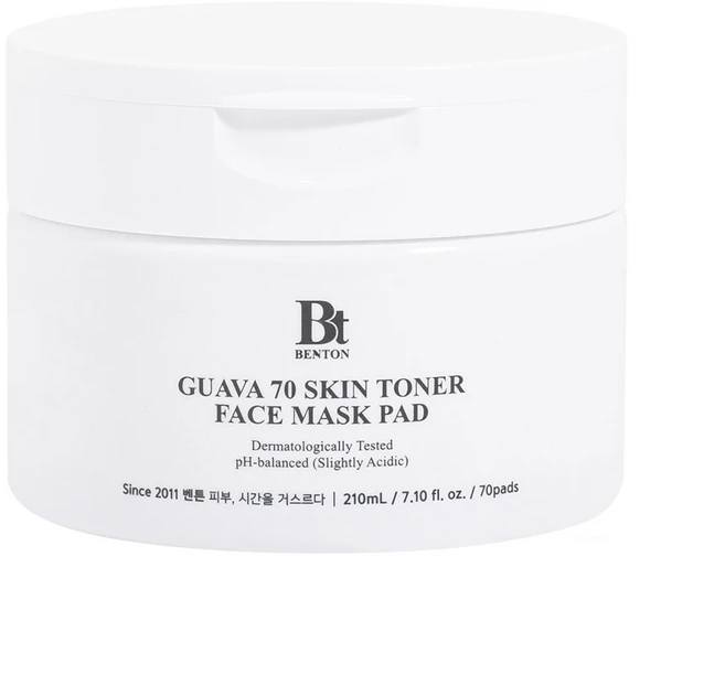 벤튼 구아바 70 스킨 토너 패드 팩 210ml, 70매입, 1개 - 쿠팡