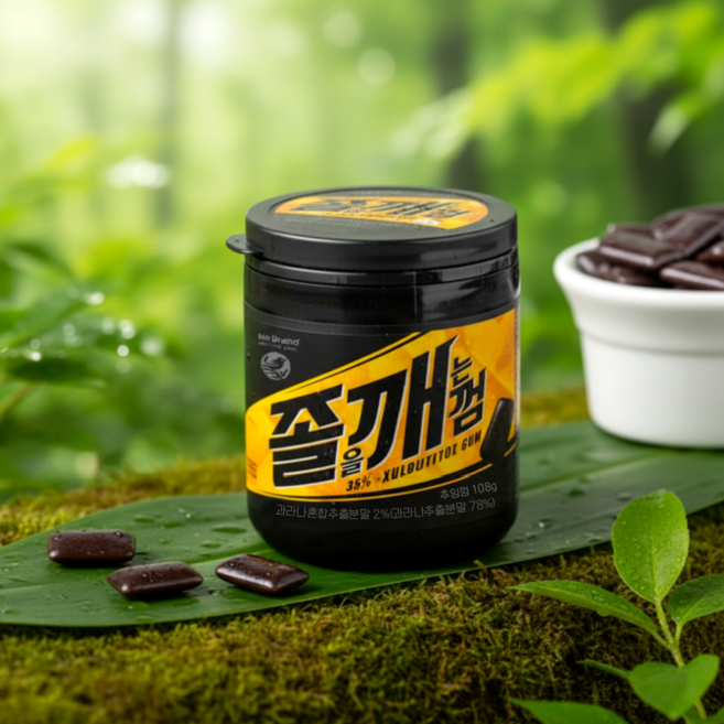 노브랜드 졸음깨는껌 nobrand anti-drowsiness gum, 5개, 108g