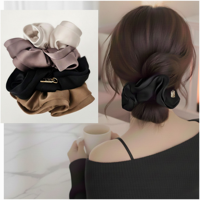 <4컬러세트> 곱창 머리끈 헤어곱창 풍성