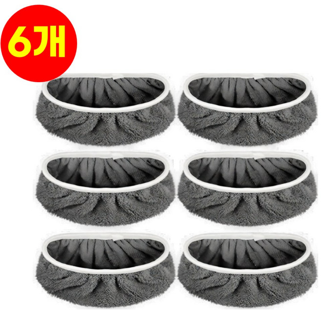 호아인터 빨아쓰는 밀대걸레 물걸래 커버 리필 청소포, 6개