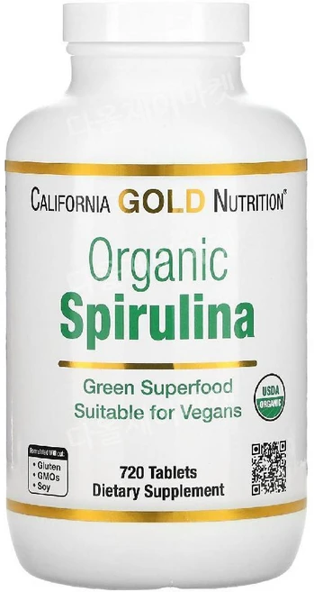 California Gold Nutrition 오가닉 스피루리나 추출 500mg Organic Spirulina, 2개, 720정 - 쿠팡
