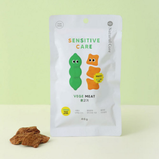 네츄럴코어 간식 센시티브 케어, 콩고기, 48g, 3개