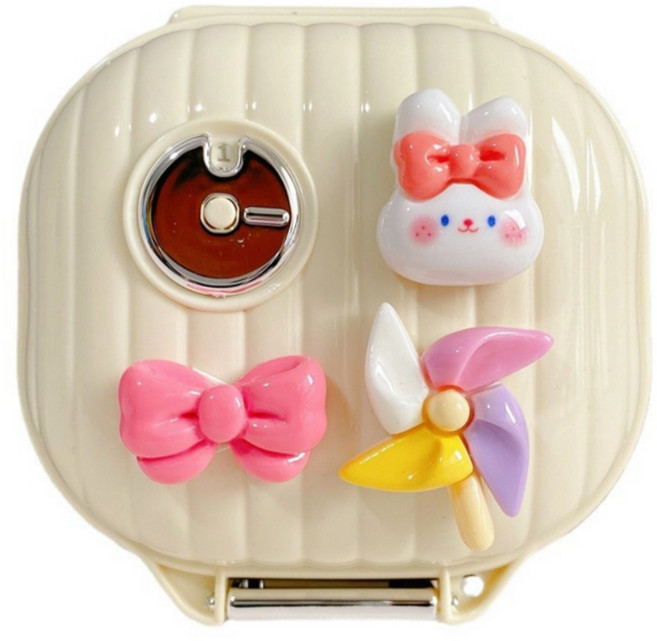 알로롱리빙 입체 동물농장 휴대용 약통, 소형, 1개