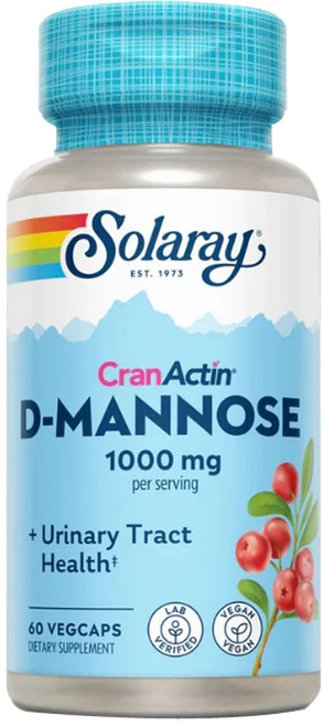 쏠라레이 D-만노스 유리너리 트랙 헬스 1000mg 베지캡슐 60정, One Color, One Size, 1개 - 쿠팡
