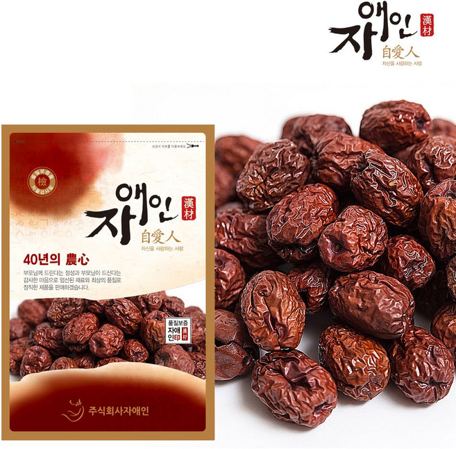 자애인 국산 말린 대추 500g 특초 건대추 경북영천, 1개