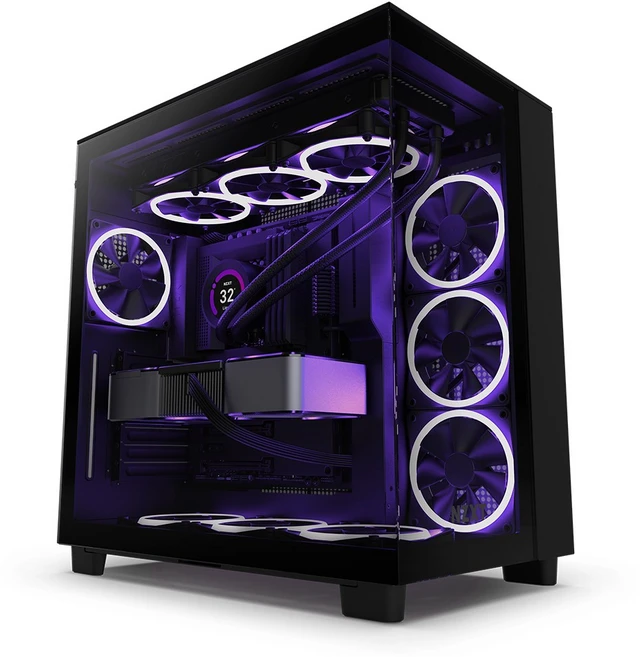 NZXT H9 Flow 듀얼 챔버 미드 타워 에어플로우 PC 케이스, 1개 - 쿠팡
