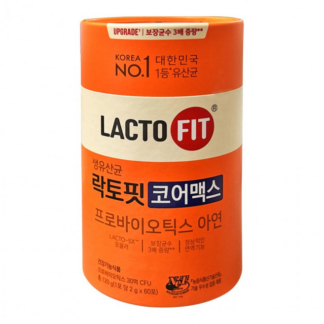 로아 락토핏 코어맥스, 2g, 60개