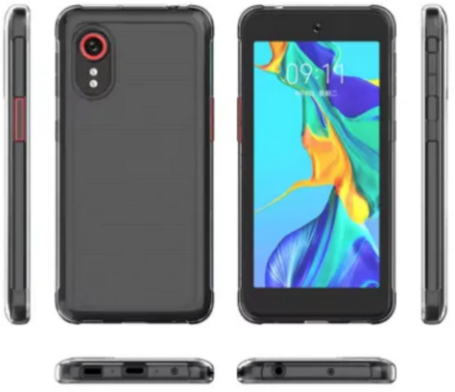 에이비와이 갤럭시 엑스커버5 투명 방탄 범퍼케이스