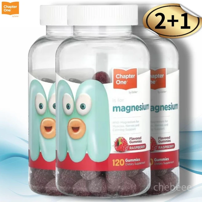 챕터원 마그네슘 구미젤리 120개 3개 라즈베리맛 - 쿠팡