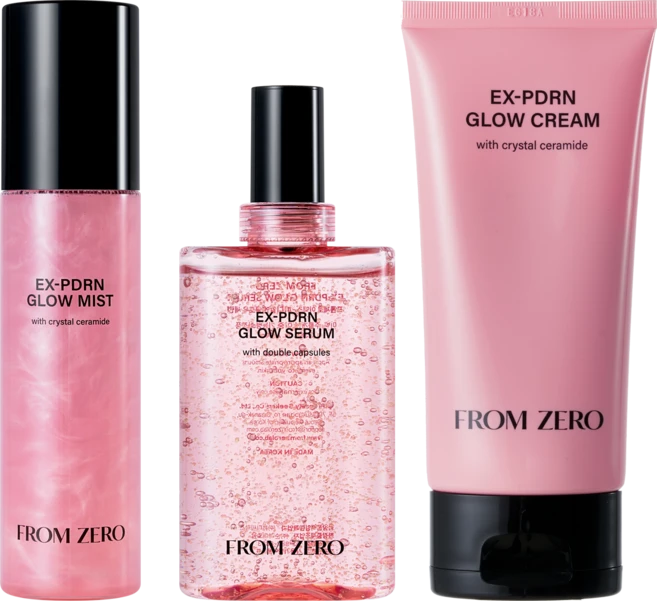프롬제로 EX-PDRN 글로우 세트 (미스트 100ml + 세럼 100ml + 크림 100ml), 1세트 - 쿠팡