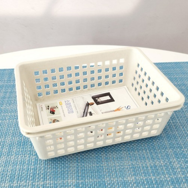 스토리 바스켓 1호 2566/학용품 정리 플라스틱 바구니 장난감 옷장, 1개