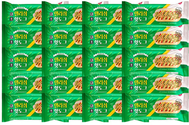 XOXO 아메리칸 스타일 렐리쉬 핫도그, 20개, 160g