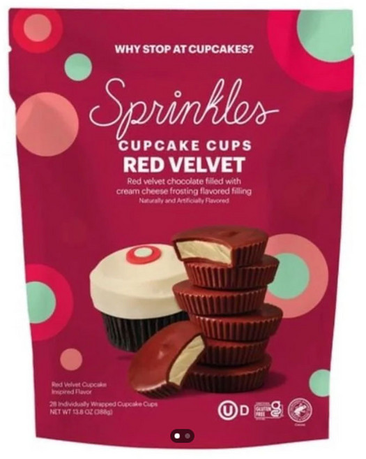 Sprinkles 레드벨벳 컵케익컵, 1개, 388g