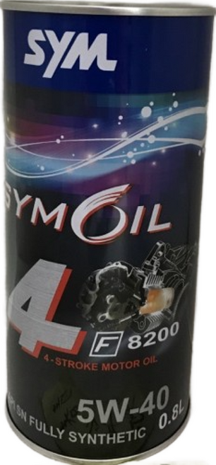 SYM 三陽 原廠 F8200 全合成機油, 5W-40, 1個, 800ml