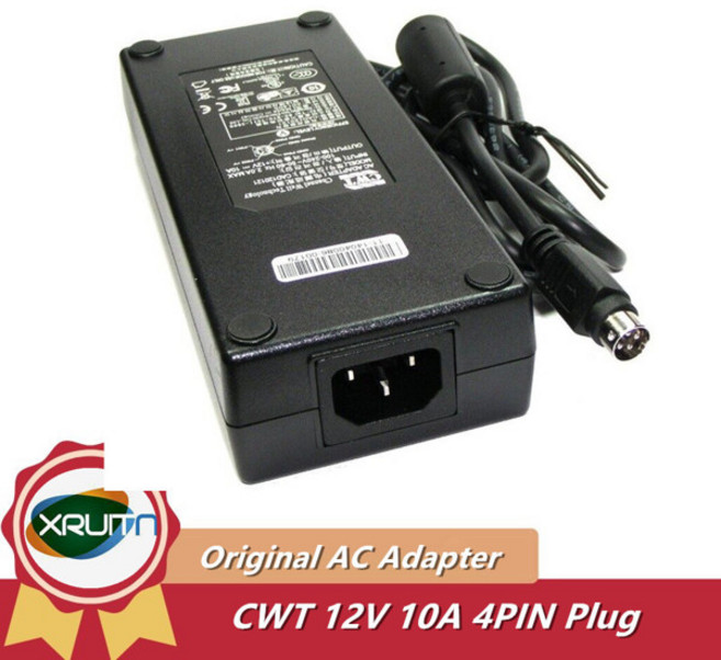 QNAP TS-409 TS-410 TS-412 터보 시놀로지 디스크스테이션용 AC 어댑터 CWT 12V 10A 120W DS410 DS418 NAS 전원 공급 장치, [00] US