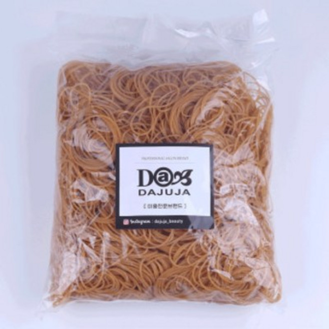 다주자 대용량 고무줄 투밴드 미용실 파마 미용 시술 도구 미용재료, 1개