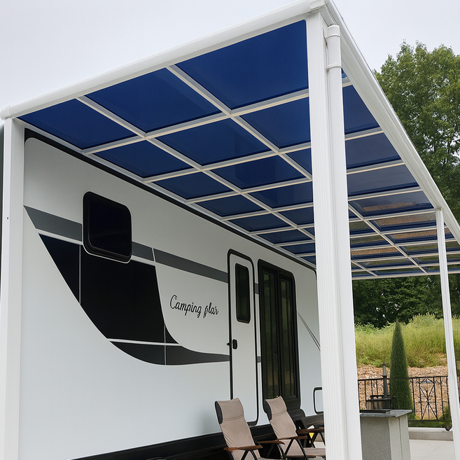 리자드 렉산 테라스지붕 데크지붕 PC6004 알루미늄 고정식어닝 옥상캐노피 비가림막, 표준형