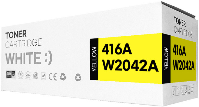 416A 표준용량 재생 호환 토너, 1개, W2042A 노랑