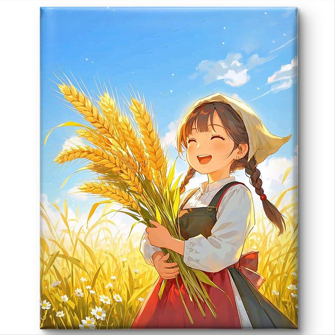 서은이네 캔버스형 보석십자수 DIY 키트 비즈 십자수 액자형 40x50cm, MA17, 1세트