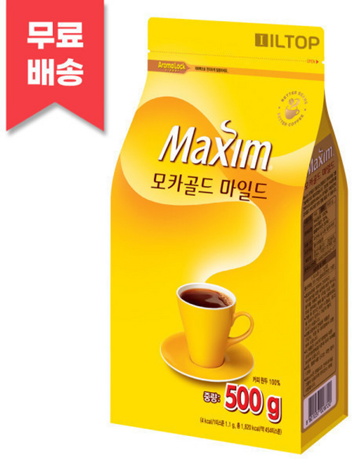 맥심 모카골드 리필 커피 500g