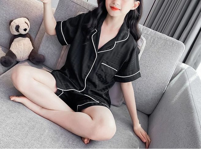 해피유통여아 여름 반팔 반바지 잠옷 홈웨어 세트14세 이상 XG03