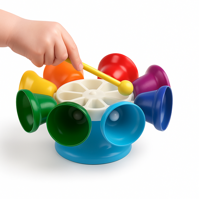 8음계 스피닝벨 15cm 원형실로폰 미니실로폰, 2개