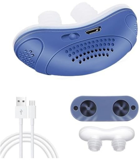 코골이 방지 용품 전동 노즈클립 코골이 방지 장치 2in1 코마스크 노즈 플러그 코마개 노즈 마스크 공기 순환 안면 쾌면비호흡촉진 남녀 겸용 일본어 사용설명서 붙임 lobon L0