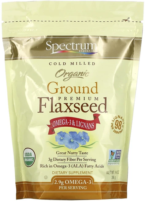 스펙트럼 에센셜 분쇄 프리미엄 아마씨 396g(14oz), 1개, 396g - 쿠팡