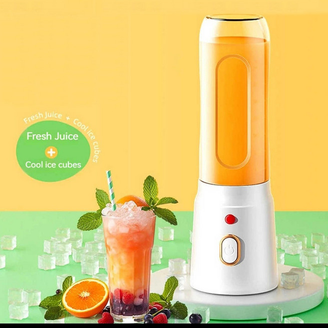 (1+1컵) 강력한 과일야채착즙 화이트닝 휴대용 쥬서기 450ml