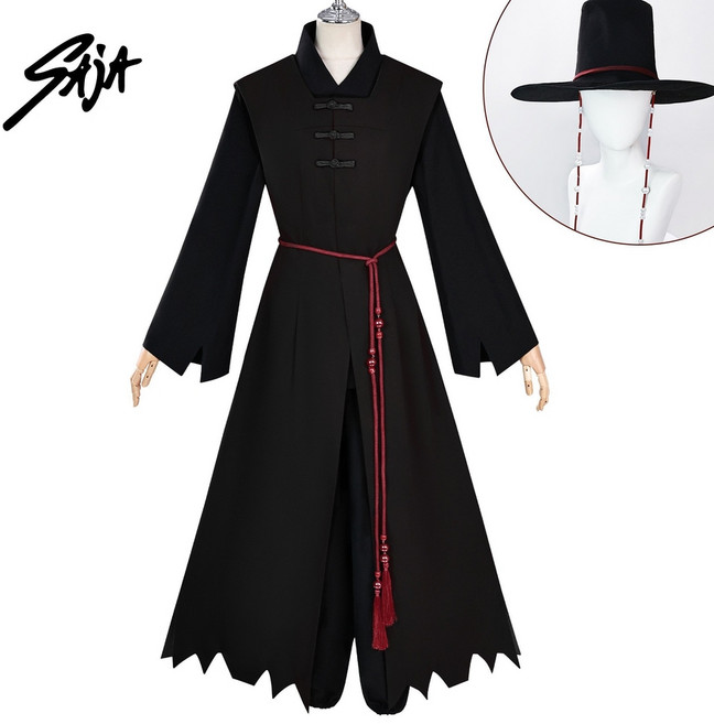 사자아이돌 저승사자코스튬 할로윈 의상 코스프레 파티의상 한복 갓 데몬헌터스