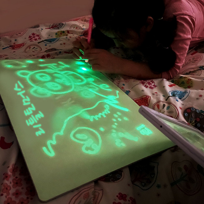 다르담 유아 미술 그림 낙서 스케치북 야광 드로잉 패드 일반형 대 A3