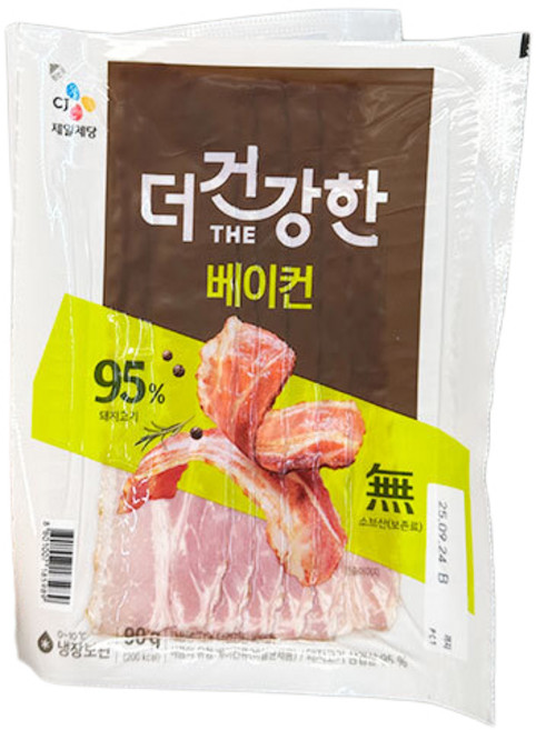 씨제이제일제당 더건강한 베이컨, 단품, 90g, 2개