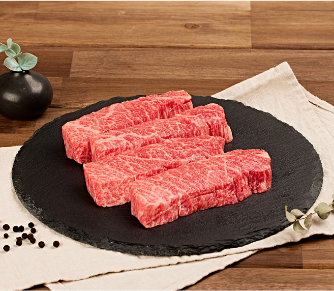 [꿈에그린한우] 한우 1++등급 치마살 구이용 (냉장), 3개, 200g