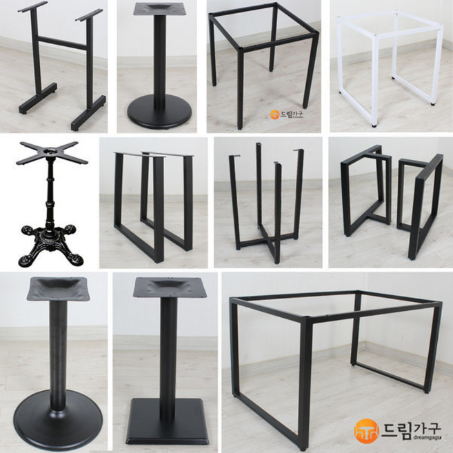 테이블다리/주문제작/원형다리/식탁다리/철재다리, 600X800, 14.화이트30각네모다리(국산)