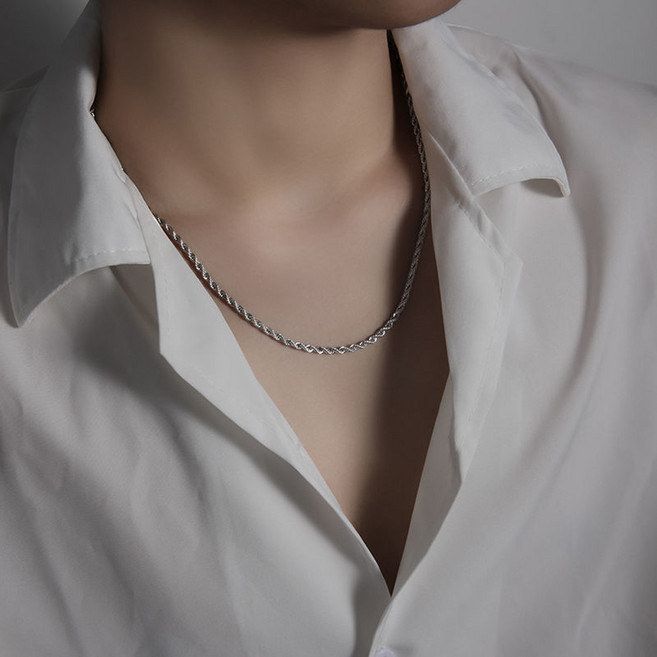 테티아 남자 패션 클래식 줄 목걸이