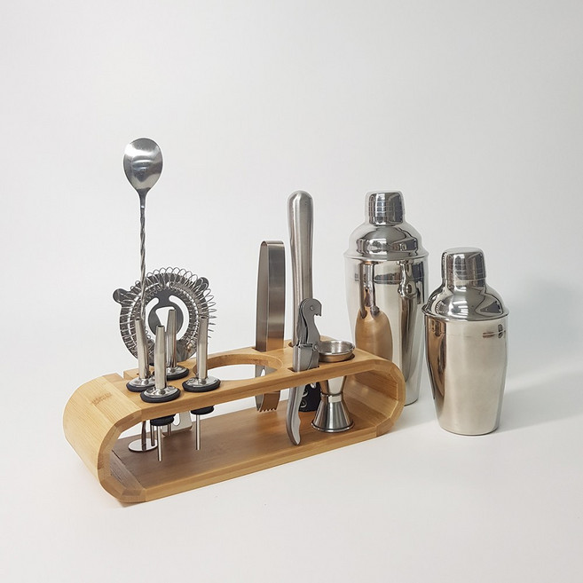 홈카페_칵테일용품 바텐더 바용품 조주사 8종세트 350ml 550ml 750ml+푸어러2개, 1세트