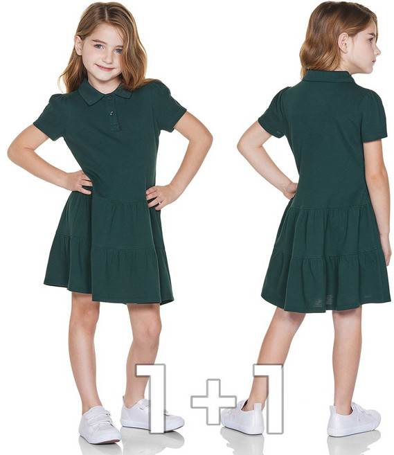 [1+1] 테슬라 다이나믹 코튼 주니어 폴로 원피스
